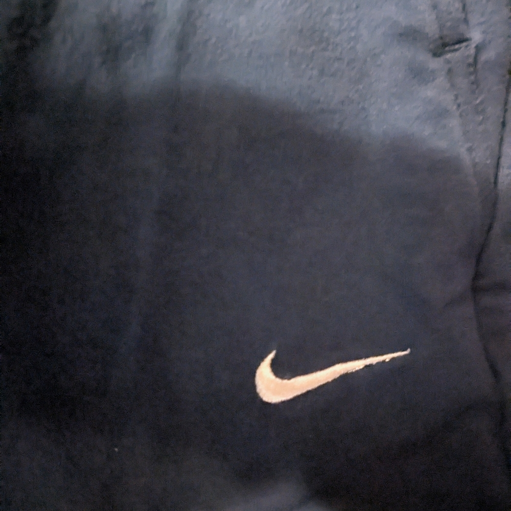Nike Black Track Pants with Gold Logo